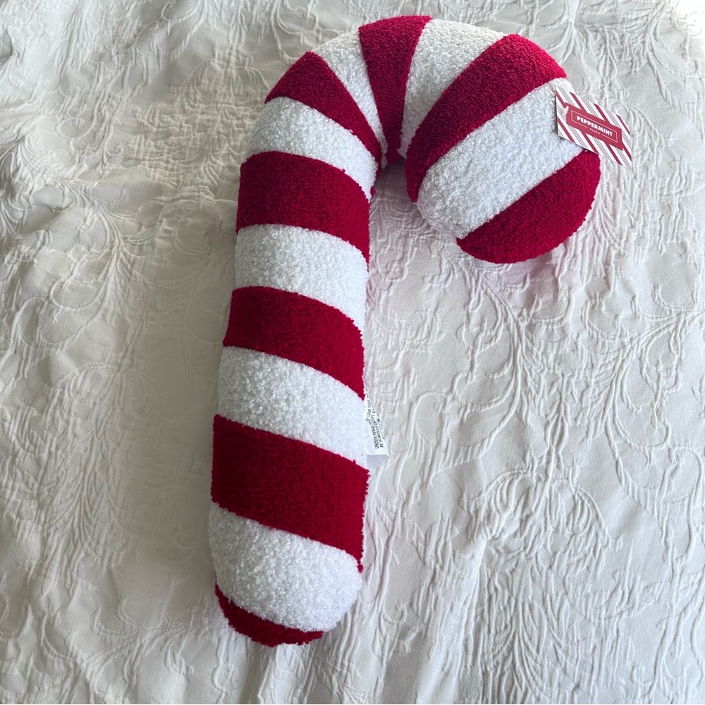 Candy cane pillow